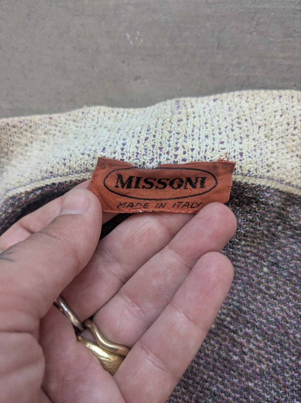 Amazing Vintage Missoni Open Cardigan Floral Figurative 44 - Picture 10 of 16